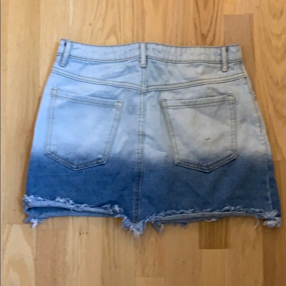 Ombré denim mini skirt - Picture 2 of 2